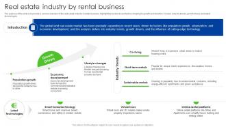 Real Estate Industry By Rental Business Global Real Estate Industry Outlook IR SS