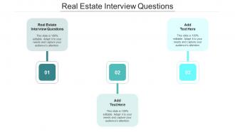 Real Estate Interview Questions In Powerpoint And Google Slides Cpb