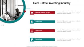 Real Estate Investing Industry In Powerpoint And Google Slides Cpb