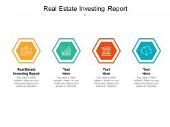 Real estate investing report ppt powerpoint presentation portfolio format cpb
