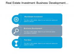 Real estate investment business development conflict resolution business management cpb