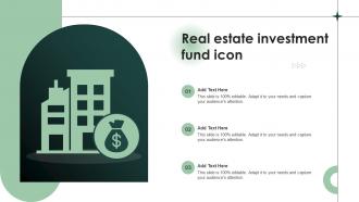 Real Estate Investment Fund Icon Ppt File Infographics