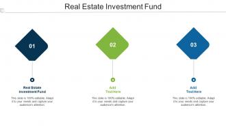 Real Estate Investment Fund Ppt Powerpoint Presentation Professional Deck Cpb