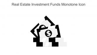 Real Estate Investment Funds Monotone Icon In Powerpoint Pptx Png And Editable Eps Format