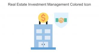 Real Estate Investment Management Colored Icon In Powerpoint Pptx Png And Editable Eps Format