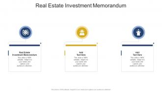 Real Estate Investment Memorandum In Powerpoint And Google Slides Cpb