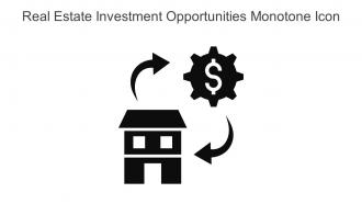 Real Estate Investment Opportunities Monotone Icon In Powerpoint Pptx Png And Editable Eps Format