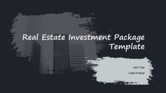 Real Estate Investment Package Template PPT H