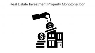 Real Estate Investment Property Monotone Icon In Powerpoint Pptx Png And Editable Eps Format