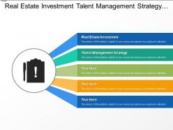 Real estate investment talent management strategy marketing strategy cpb