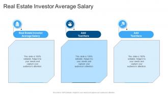 Real Estate Investor Average Salary In Powerpoint And Google Slides Cpb