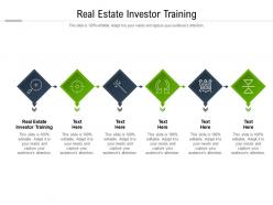 Real estate investor training ppt powerpoint presentation model graphic images cpb