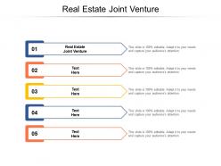 Real estate joint venture ppt powerpoint presentation icon influencers cpb