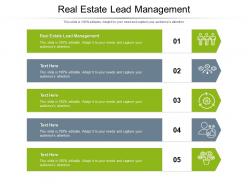 Real estate lead management ppt powerpoint presentation professional smartart cpb
