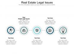 Real estate legal issues ppt powerpoint presentation slides mockup cpb
