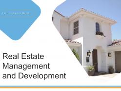 Real estate management and development powerpoint presentation slides