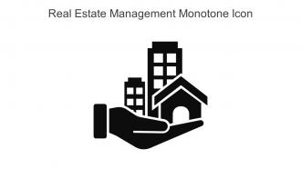 Real Estate Management Monotone Icon In Powerpoint Pptx Png And Editable Eps Format