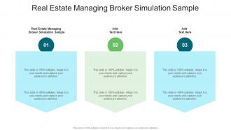 Real Estate Managing Broker Simulation Sample In Powerpoint And Google Slides Cpb