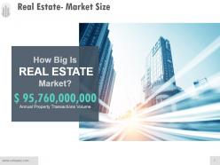 Real estate market size powerpoint layout