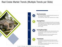 Real estate market trends multiple trends per slide commercial real estate property management ppt gride