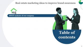 Real Estate Marketing Ideas To Improve Brand Awareness Powerpoint Presentation Slides MKT CD V Slides Image