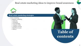 Real Estate Marketing Ideas To Improve Brand Awareness Powerpoint Presentation Slides MKT CD V Good Image