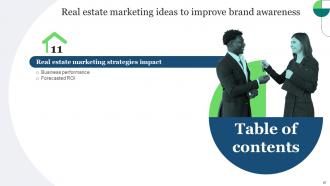 Real Estate Marketing Ideas To Improve Brand Awareness Powerpoint Presentation Slides MKT CD V Adaptable Images