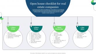 Real Estate Marketing Ideas To Improve Open House Checklist For Real Estate Companies MKT SS V