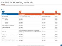 Real estate marketing materials real estate listing marketing plan ppt information
