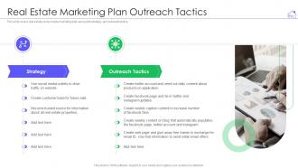 Real estate marketing plan outreach tactics ppt powerpoint presentation styles gridlines