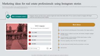 Real Estate Marketing Plan To Maximize ROI Marketing Ideas For Real Estate Professionals MKT SS V