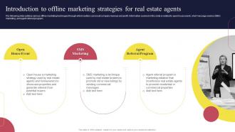 Real Estate Marketing Strategies Introduction To Offline Marketing Strategies For Real Estate Agents