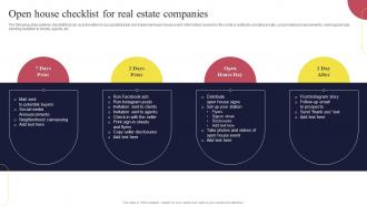 Real Estate Marketing Strategies Open House Checklist For Real Estate Companies