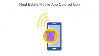 Real Estate Mobile App Colored Icon In Powerpoint Pptx Png And Editable Eps Format