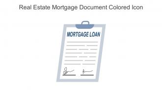 Real Estate Mortgage Document Colored Icon In Powerpoint Pptx Png And Editable Eps Format