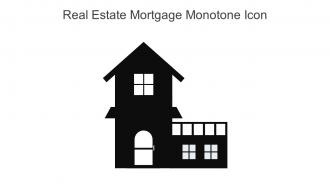 Real Estate Mortgage Monotone Icon In Powerpoint Pptx Png And Editable Eps Format
