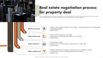 Real Estate Negotiation Powerpoint Ppt Template Bundles Professionally Pre-designed