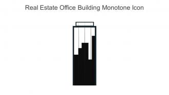 Real Estate Office Building Monotone Icon In Powerpoint Pptx Png And Editable Eps Format