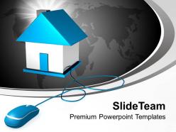 Real estate on internet powerpoint templates ppt themes and graphics 0113