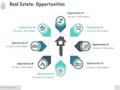 Real estate opportunities ppt background template