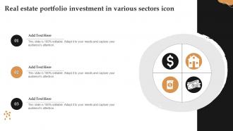 Real Estate Portfolio Investment In Various Sectors Icon