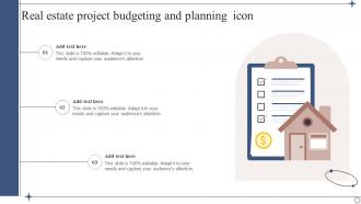 Real Estate Project Budgeting And Planning Icon