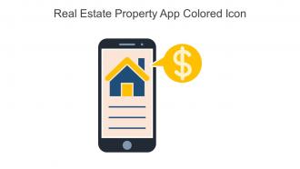Real Estate Property App Colored Icon In Powerpoint Pptx Png And Editable Eps Format