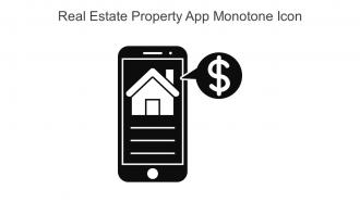 Real Estate Property App Monotone Icon In Powerpoint Pptx Png And Editable Eps Format