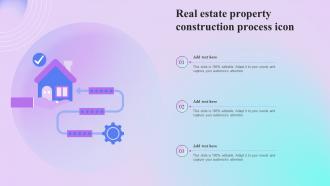 Real Estate Property Construction Process Icon