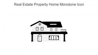 Real Estate Property Home Monotone Icon In Powerpoint Pptx Png And Editable Eps Format