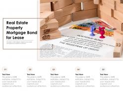 Real Estate Property Mortgage Bond For Lease