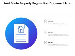 Real Estate Property Registration Document Icon
