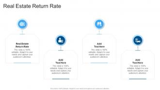 Real Estate Return Rate In Powerpoint And Google Slides Cpb