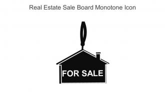 Real Estate Sale Board Monotone Icon In Powerpoint Pptx Png And Editable Eps Format